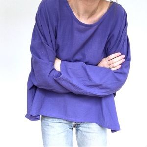Long-sleeved linen shirt